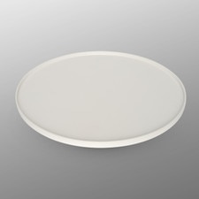 White Speckled Glaze BV Rimmed Flat Plate 9.75"