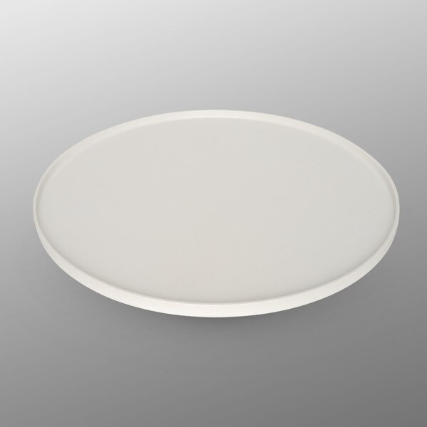 Image of White Speckled Glaze BV Rimmed Flat Plate 9.75" 1