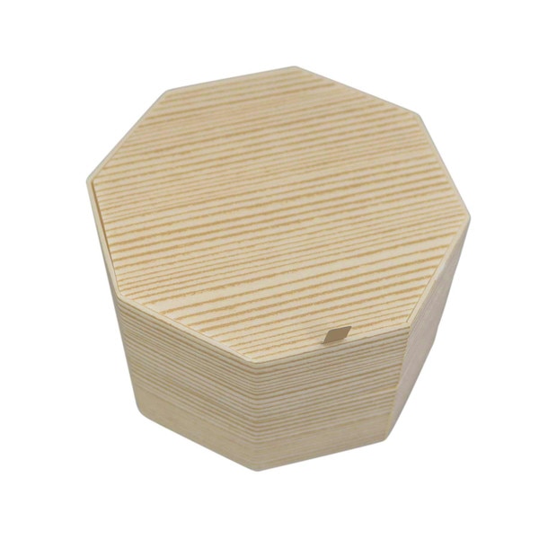 Image of Two Tiered Natural Take Out Hexagon Box 72sets 1