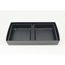 Black Paper 2 Divided Take Out Bento Box 200sets