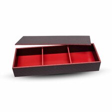 Red Hanagozen Disposable Styrene Bento Box
