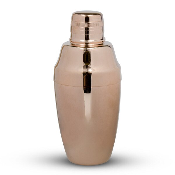 Image of Yukiwa Stainless Steel Rose Gold Plated Cobbler Cocktail Shaker 1