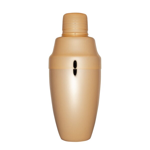 Image of Yukiwa Stainless Steel Gold Plated Cobbler Cocktail Shaker 1