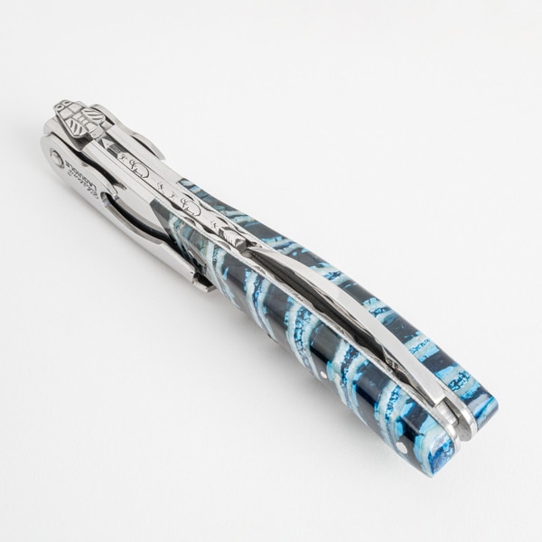 Image of Château Laguiole Mammoth Blue Pattern Corkscrew 3