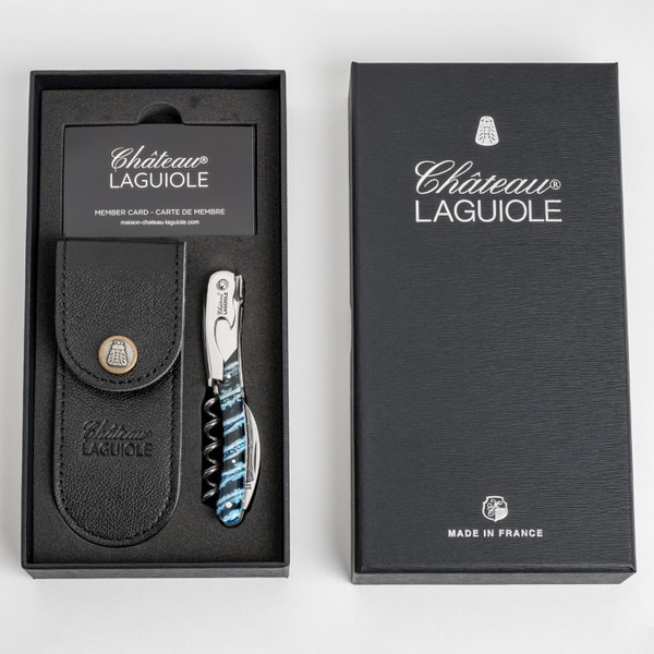 Image of Château Laguiole Mammoth Blue Pattern Corkscrew 6