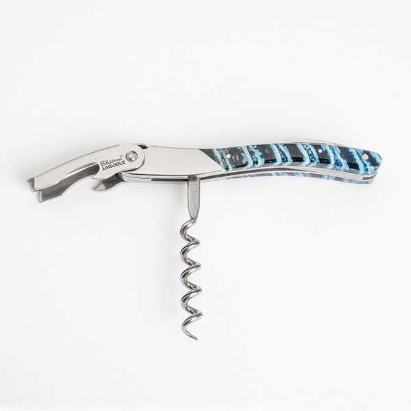 Image of Château Laguiole Mammoth Blue Pattern Corkscrew 7