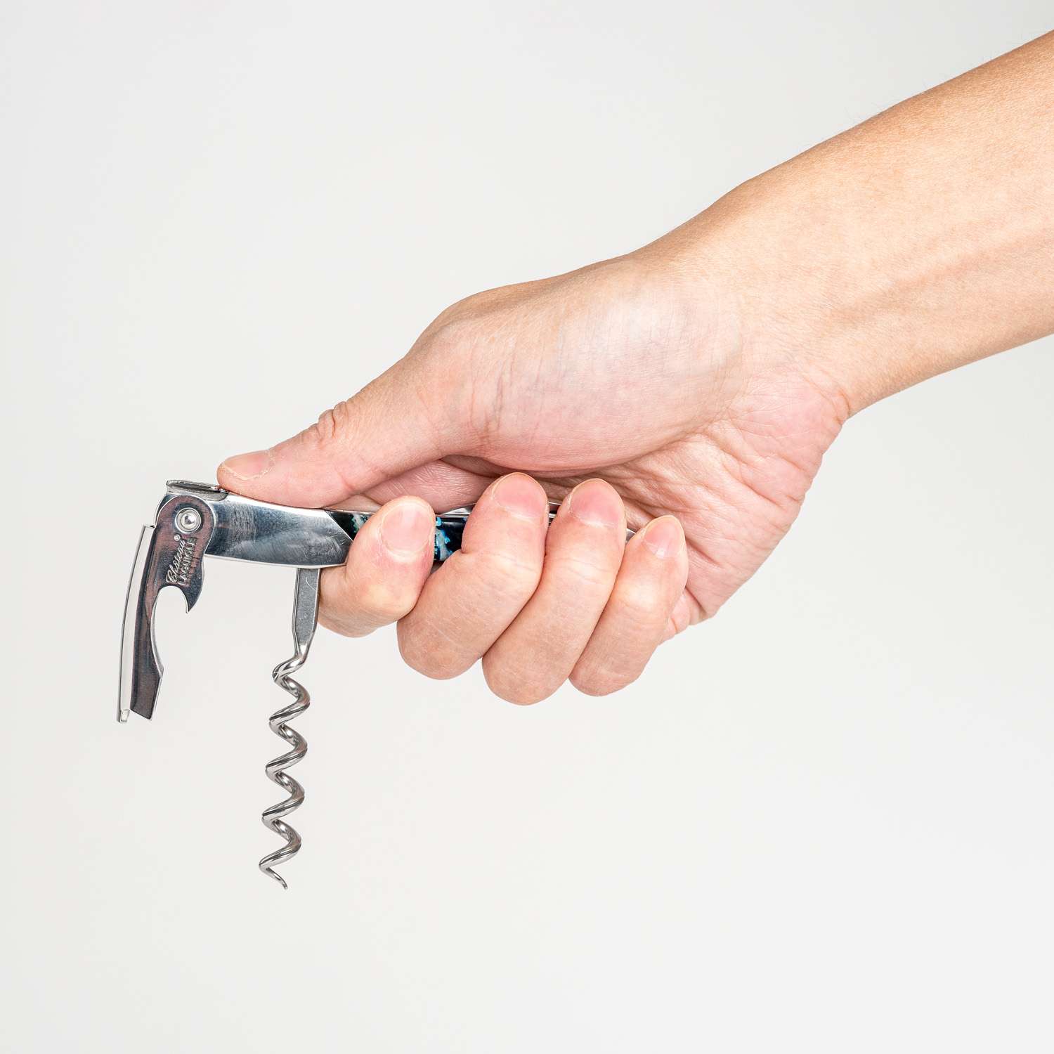 Château Laguiole Mammoth Blue Pattern Corkscrew | KORIN