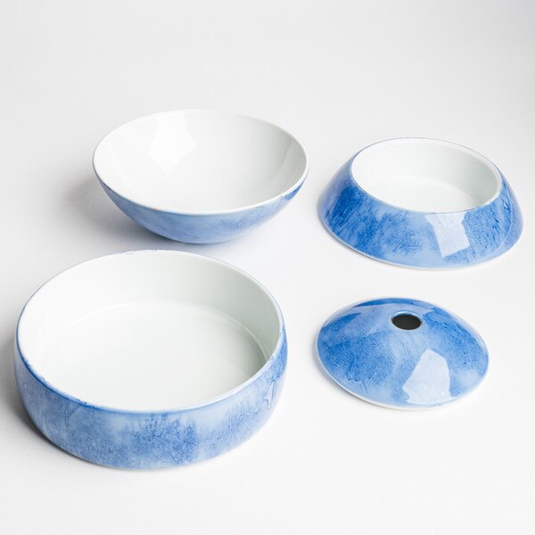 Image of Oju Blue 3 Tier Layered Box 6" 3