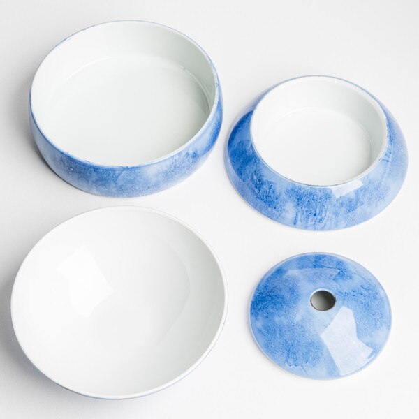 Image of Oju Blue 3 Tier Layered Box 6" 5