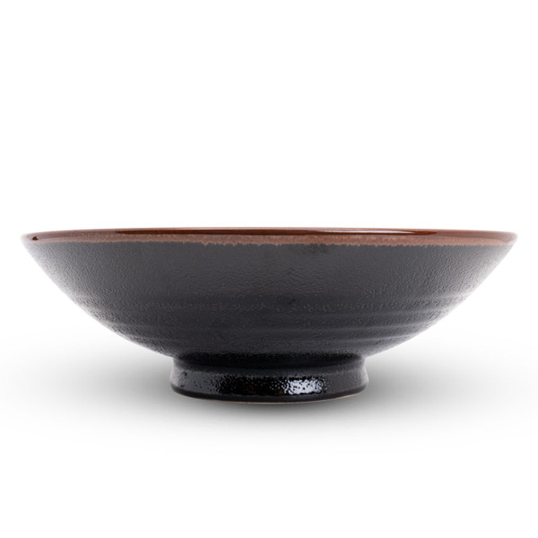 Image of Yuzu Tenmoku Black Coupe Bowl 9.5" 2