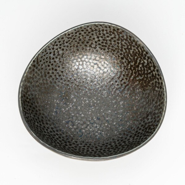 Image of Hammered Luster Abstract Bowl 6" 3
