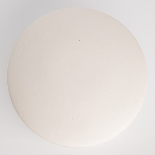 Image of White Earthen Lidded Bowl 7.25" 4