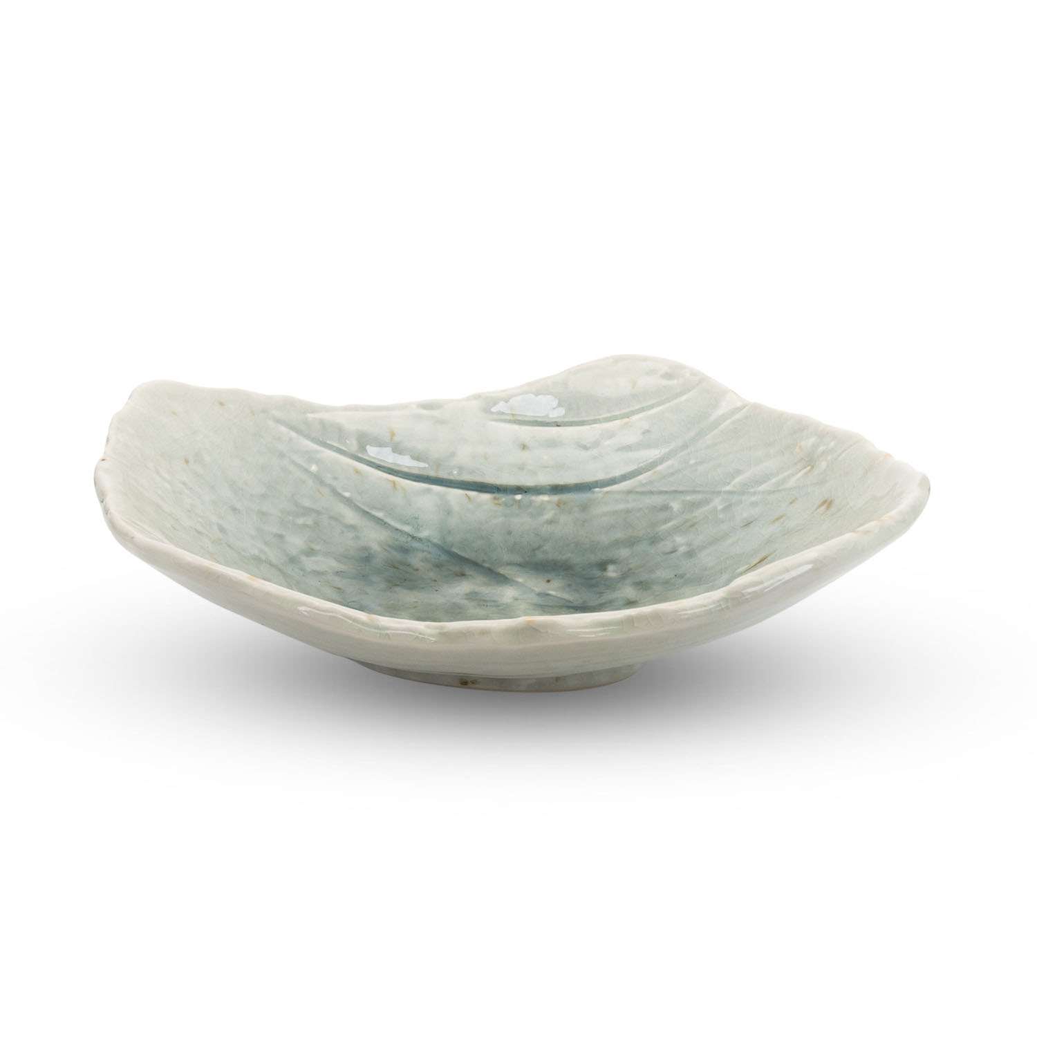 Coral Blue Abstract Coupe Bowl 8.5