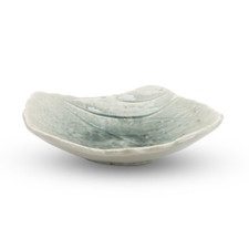 Coral Blue Abstract Shape Bowl