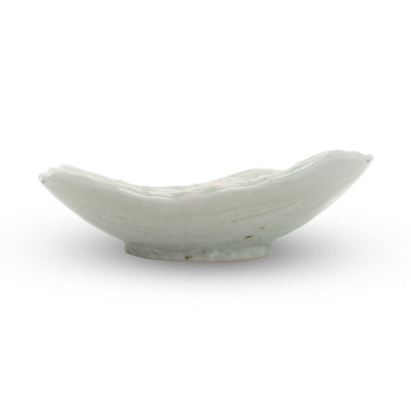Image of Coral Blue Abstract Bowl 8.5" 2