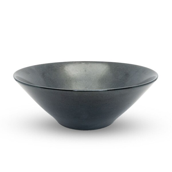 Image of Tessa Black Wide Bowl 8" 1