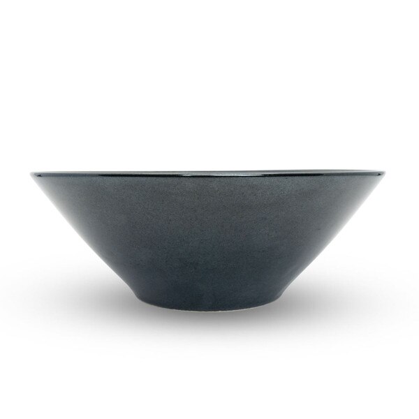 Image of Tessa Black Wide Bowl 8" 2