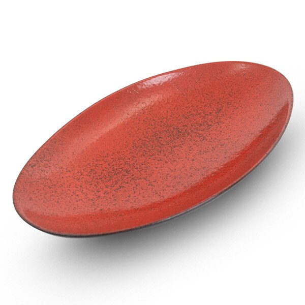 Image of Milano Red Oval Coupe Bowl 11" 1