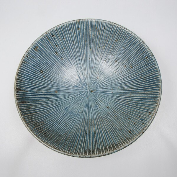 Image of Blue Rustic Tokusa Bowl 9.75" 3