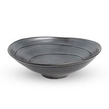Tessa Black Inner Ring Oval Bowl 6.75"