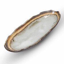 Kasumi Gray Oval Bowl 13"