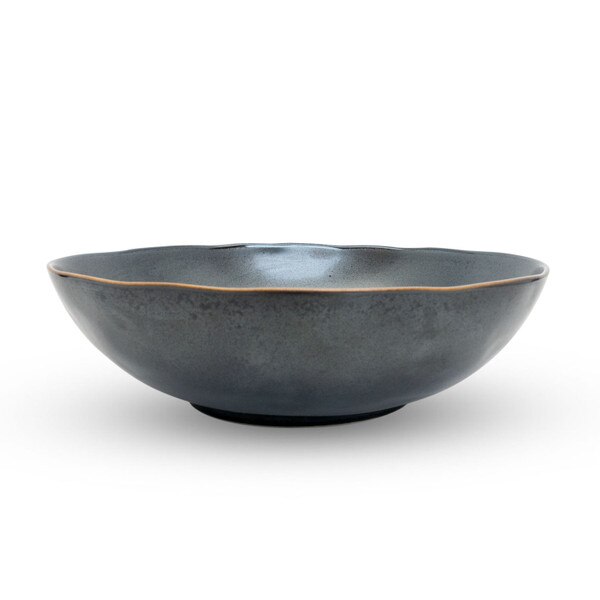 Image of Tessa Black Oval Bowl 7.75" 2