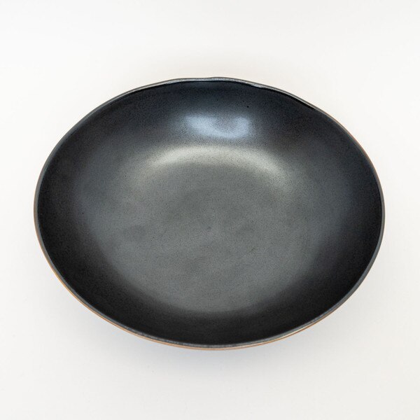 Image of Tessa Black Oval Bowl 7.75" 3