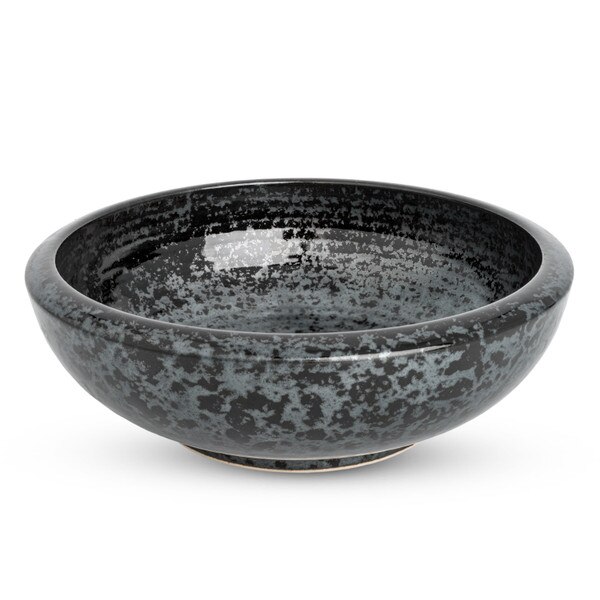 Image of Silver Granite Wide Bowl 6.75" 1
