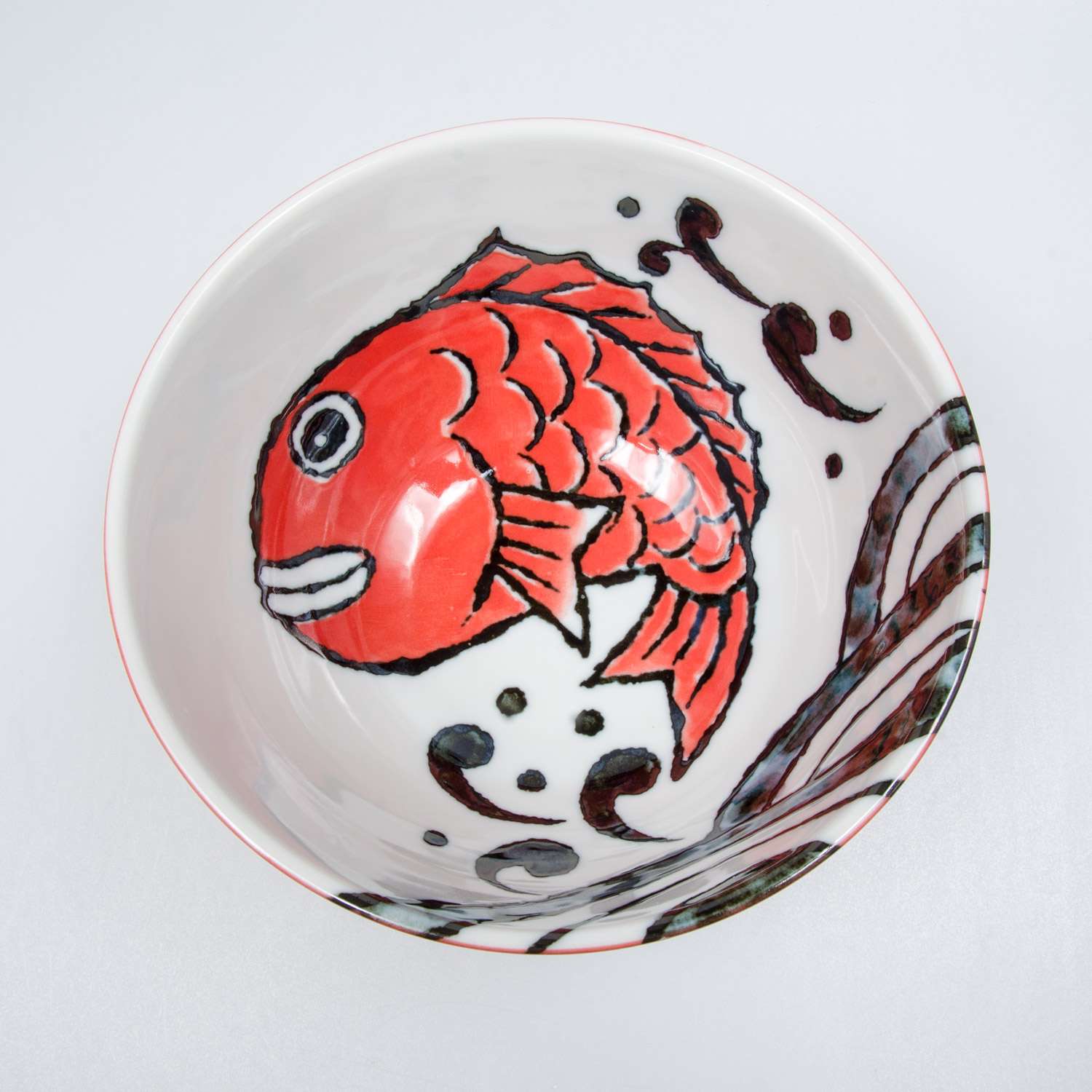 食器 kyoppi Red Snapper Bowl 6.25