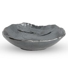 Tessa Black Abstract Bowl 10.5"