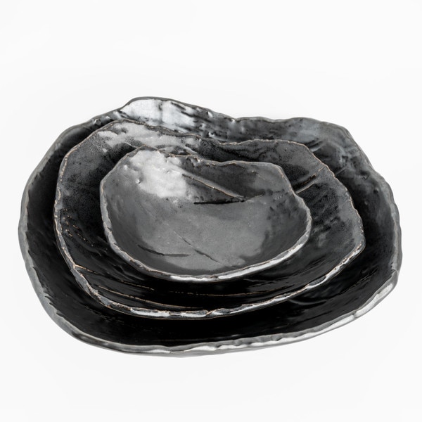 Image of Tessa Black Abstract Bowl 10.5" 5