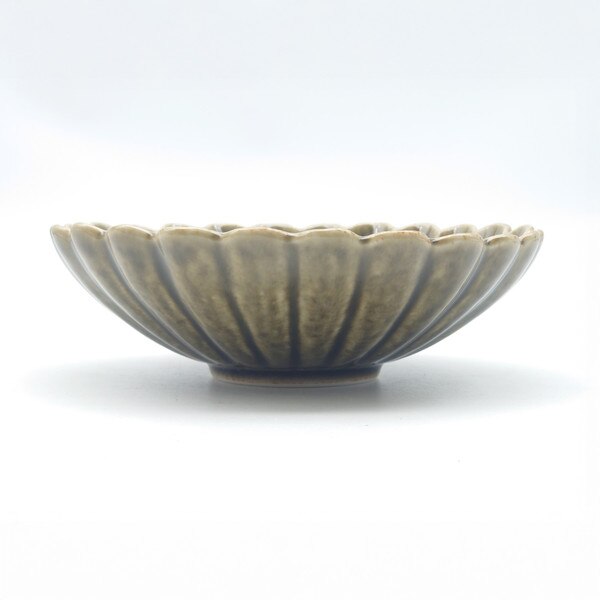 Image of Oribe Green Floral Bowl 7.25" 2