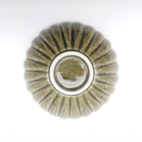 Image of Oribe Green Floral Bowl 7.25" 4