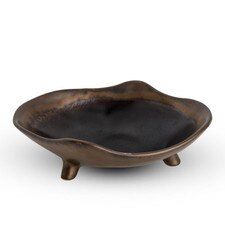 Korin Durable Yoru Bronze Abstract Bowl 8"