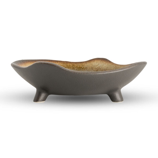 Image of Korin Durable Sage Green Footed Abstract Bowl 8" 2