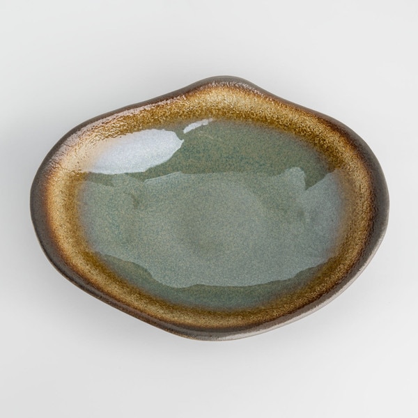 Image of Korin Durable Sage Green Footed Abstract Bowl 8" 3