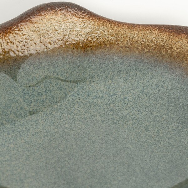 Image of Korin Durable Sage Green Footed Abstract Bowl 8" 4