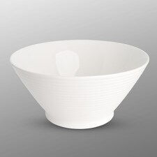 Korin Durable White Ribbed Bowl 8"