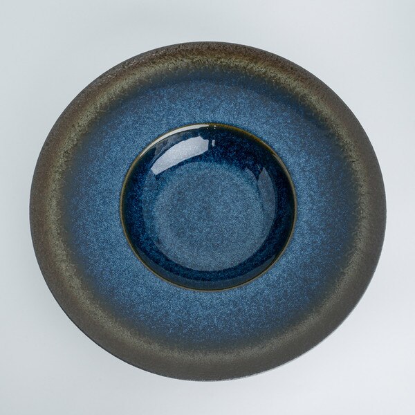 Image of Korin Durable Umi Cobalt Blue Wide Rim Bowl 11" 3