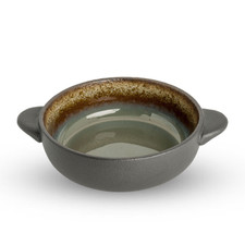 Korin Durable Sage Green Soup Bowl w/ Handles 5.5"