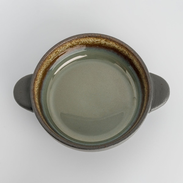 Image of Korin Durable Sage Green Soup Bowl w/ Handles 5.5" 3