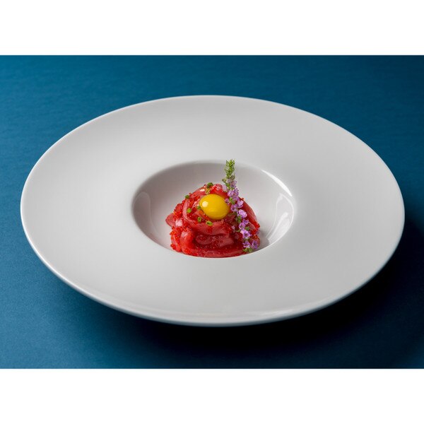 Image of Korin Durable White Wide Rim Bowl 9.25" 5