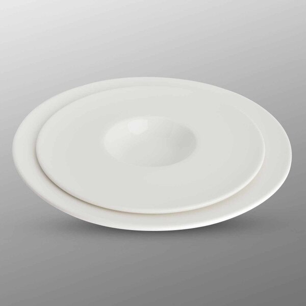 Image of Korin Durable White Wide Rim Bowl 11.25" 4