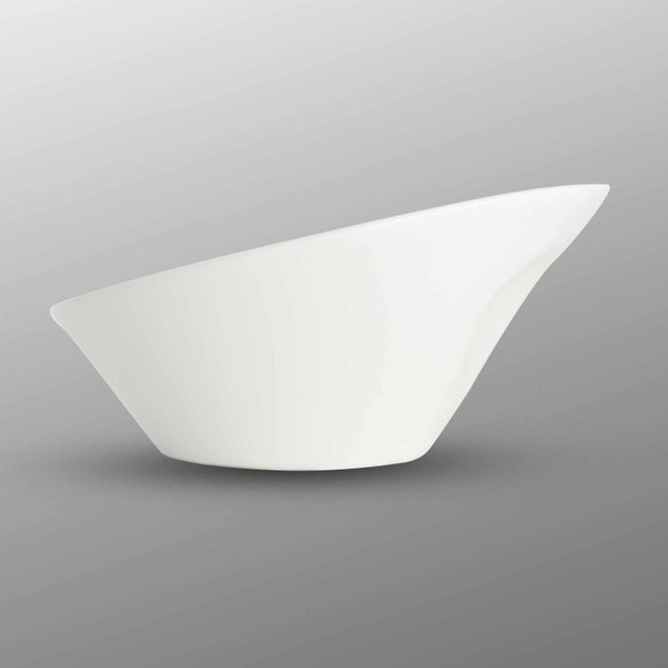 Image of Korin Durable White Slanted Bowl 6.25" 2