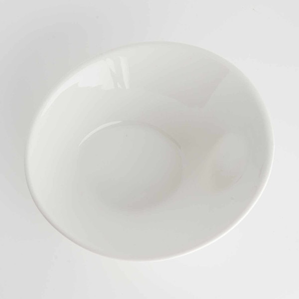 Image of Korin Durable White Slanted Bowl 6.25" 3