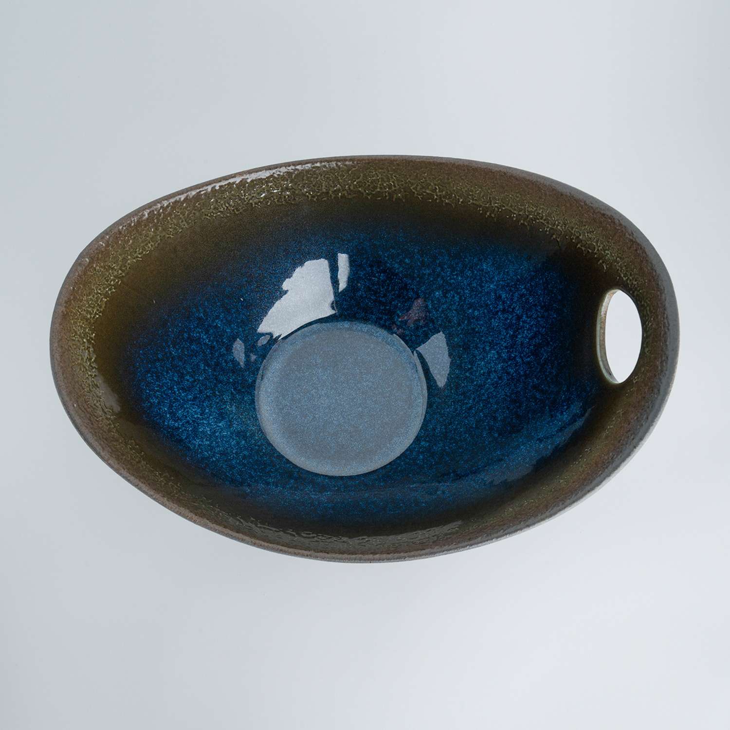 ◆ 茶碗　賢 ◆ Korin Durable Umi Cobalt Blue Abstract Bowl 11