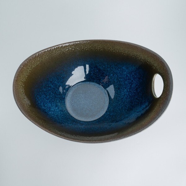Image of Korin Durable Umi Cobalt Blue Abstract Bowl 11" 3