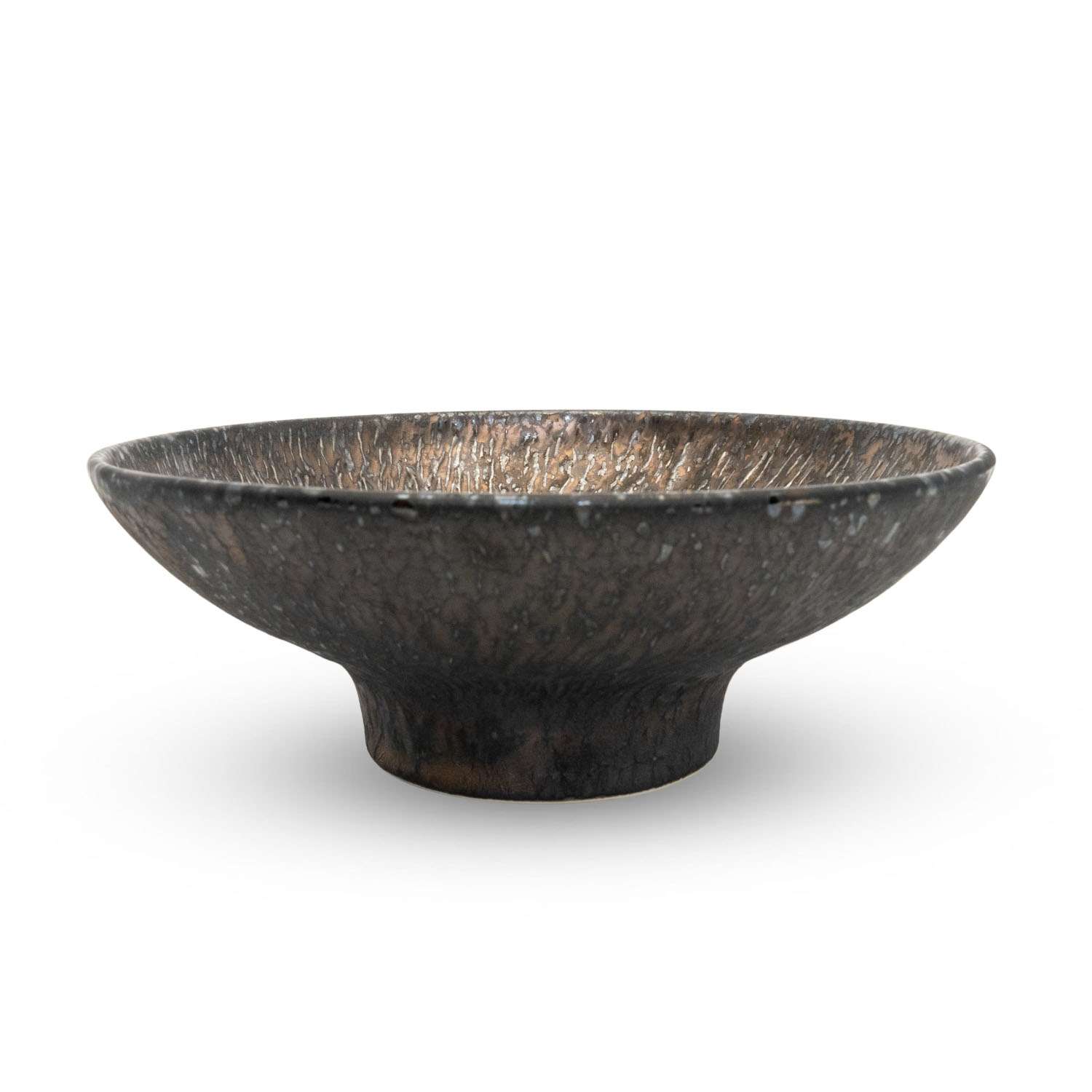 Kinkessho Bronze Pedestal Coupe Bowl 6.25