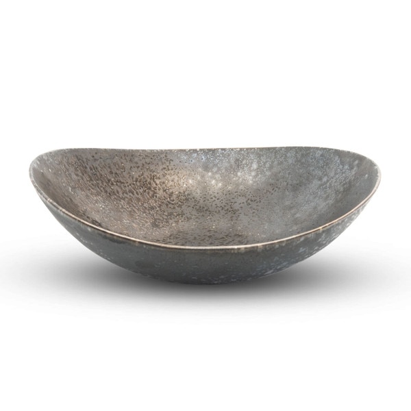 Image of Kinkessho Bronze Oval Bowl 9" 1