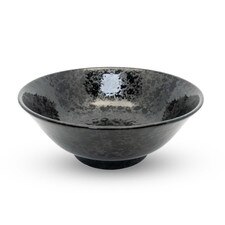 Black Mottled Bowl 8.25"